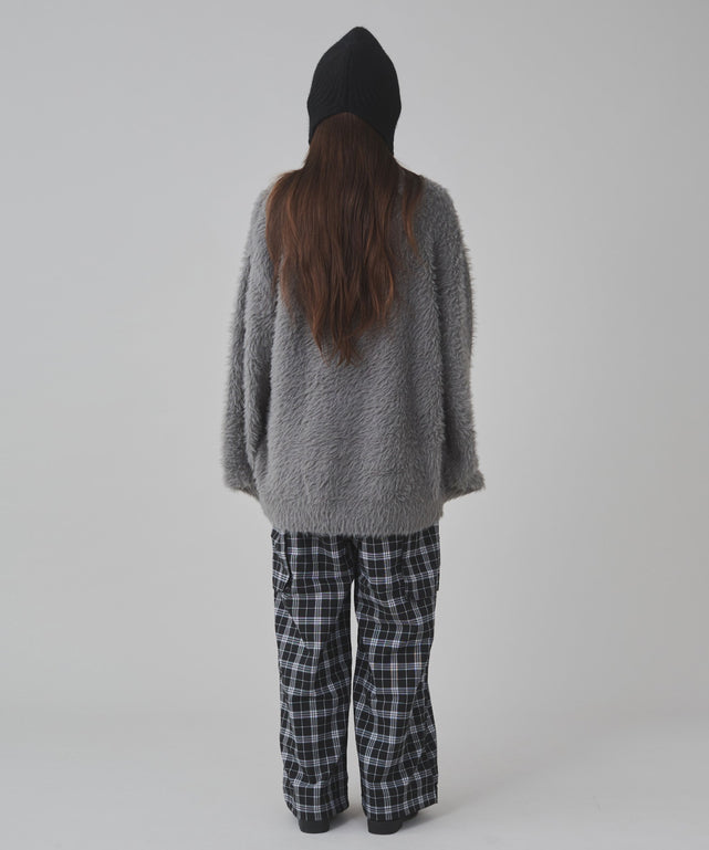 ブラックチェック 162cm S着用