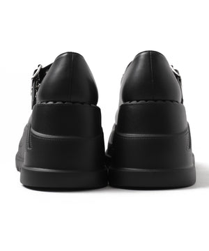 厚底ハトメワンストラップシューズ