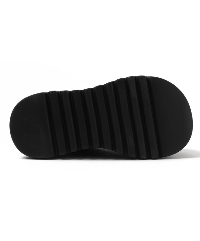 厚底ハトメワンストラップシューズ