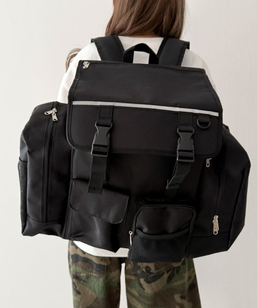 【柄4】ブラック（ポケットデザイン）