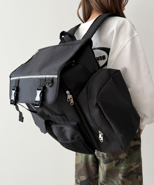 【柄4】ブラック（ポケットデザイン）