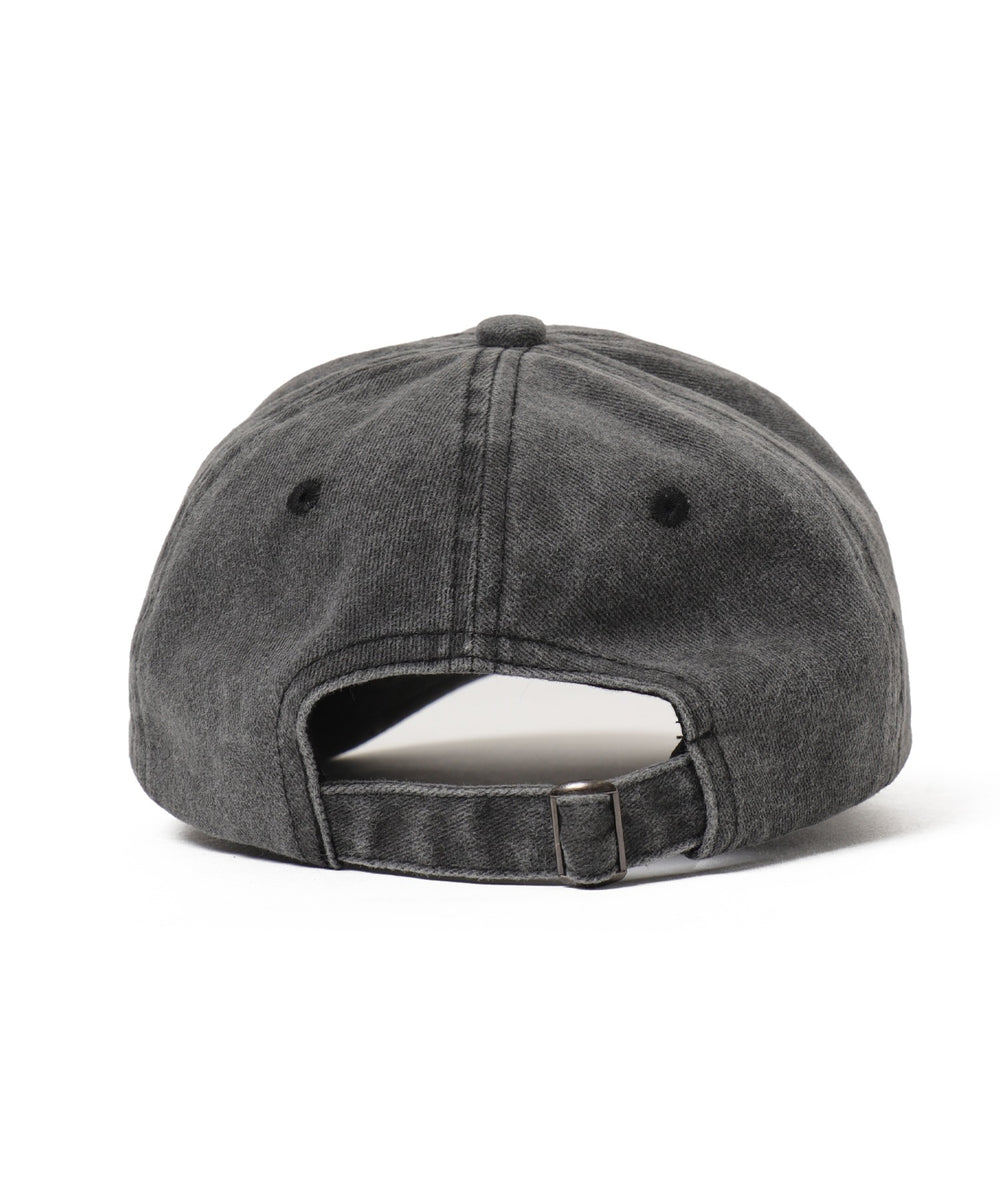 ロゴ刺繍ピグメントキャップ