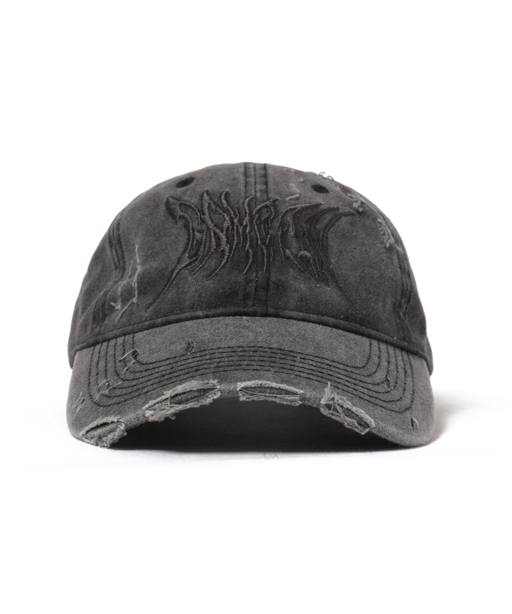 トライバルロゴダメージピグメントキャップ