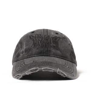 トライバルロゴダメージピグメントキャップ