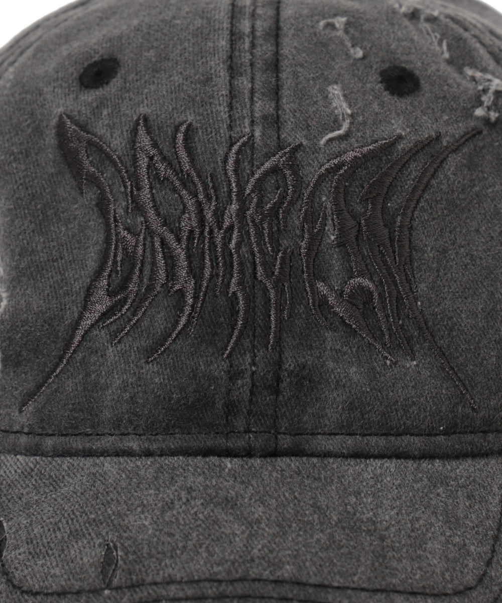 トライバルロゴダメージピグメントキャップ