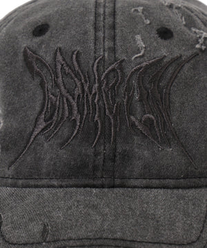 トライバルロゴダメージピグメントキャップ