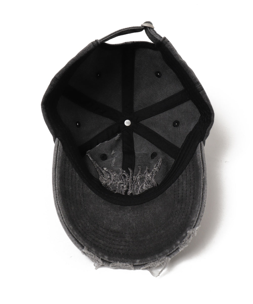 トライバルロゴダメージピグメントキャップ