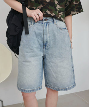 デニム淡(インディゴ淡)　モデル:155cm M着用