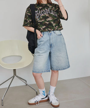 デニム淡(インディゴ淡)　モデル:155cm M着用