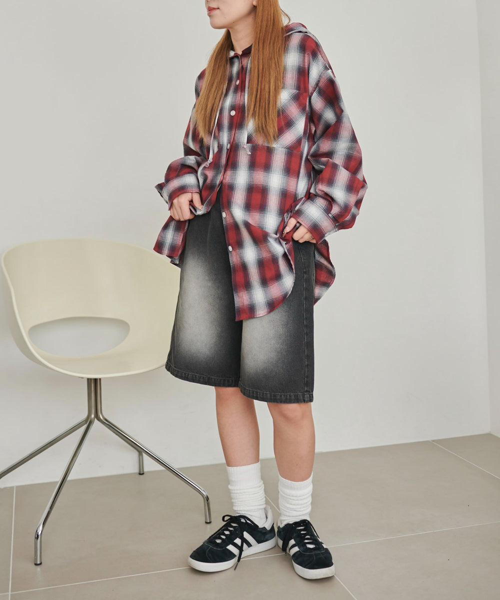 ブラック(ブラックオーバーダイ)　モデル:155cm M着用