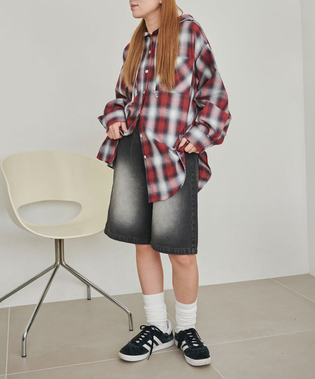 ブラック(ブラックオーバーダイ)　モデル:155cm M着用