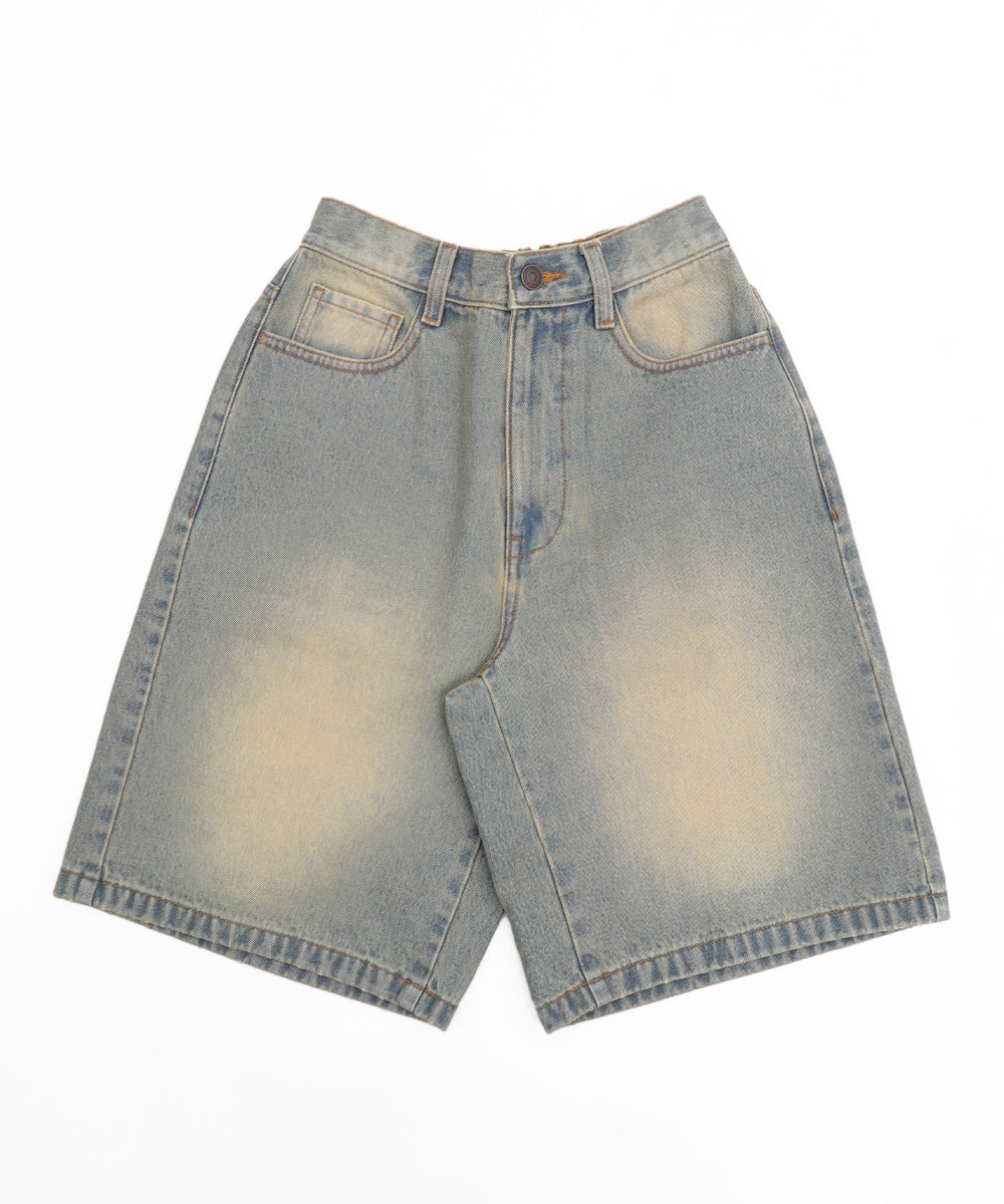 デニム淡加工(インディゴ淡オーバーダイ)