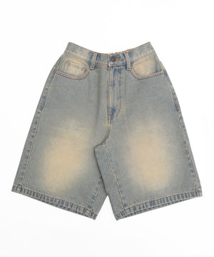 デニム淡加工(インディゴ淡オーバーダイ)