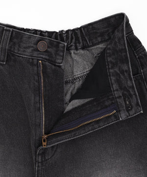 ヴィンテージウォッシュデニムハーフパンツ