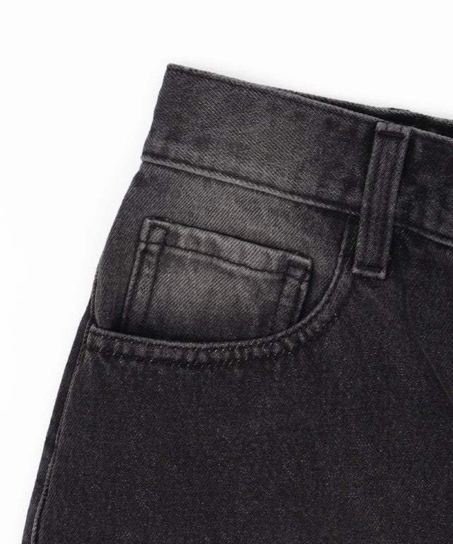 ヴィンテージウォッシュデニムハーフパンツ