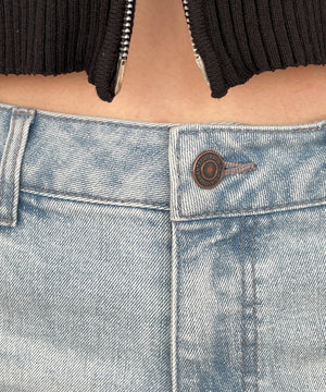 ローライズフレアデニムパンツ