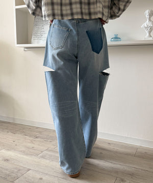 デニム淡 モデル：160cm M着用