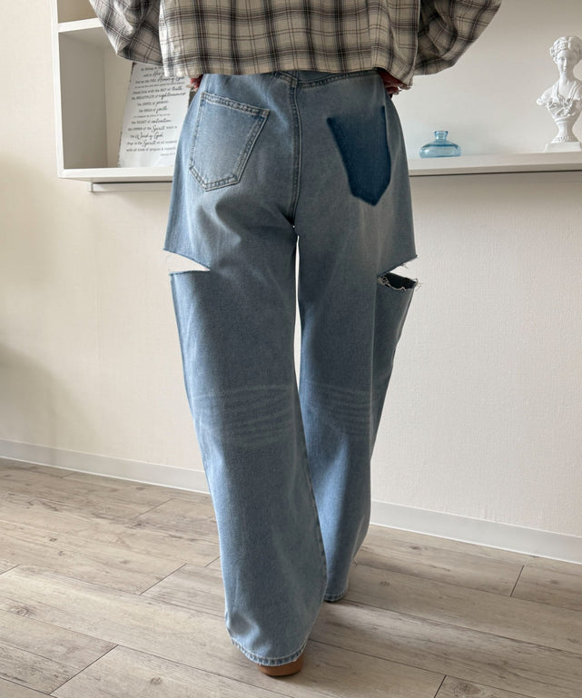 デニム淡 モデル：160cm M着用