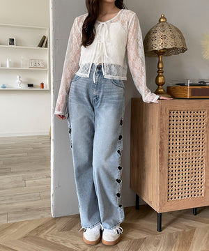 デニム淡 モデル：160cm M着用