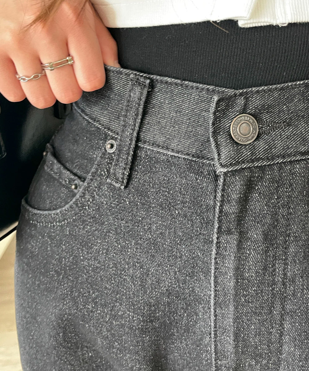 ハートサイドラインストレートパンツ