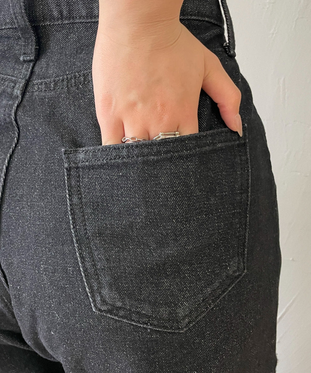 ハートサイドラインストレートパンツ