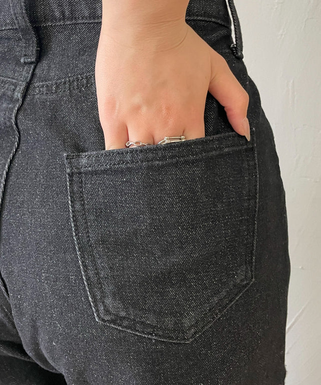 ハートサイドラインストレートパンツ