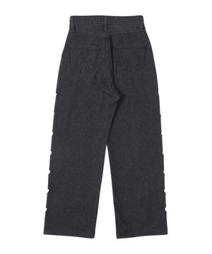 ハートサイドラインストレートパンツ