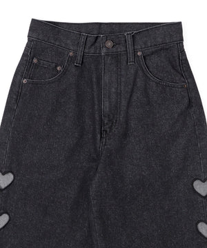 ハートサイドラインストレートパンツ