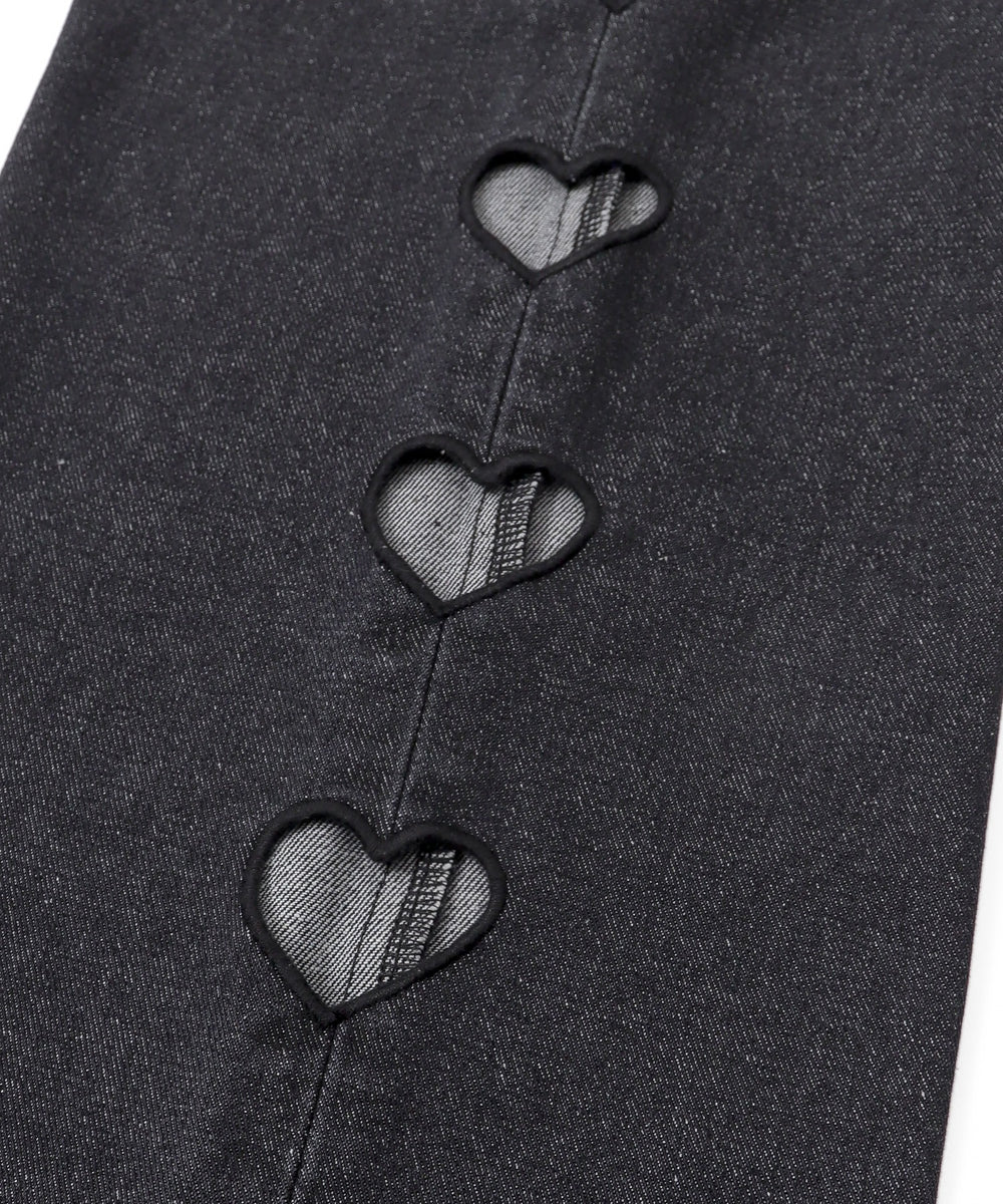 ハートサイドラインストレートパンツ