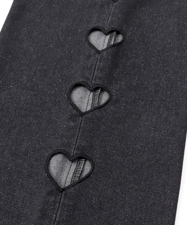 ハートサイドラインストレートパンツ