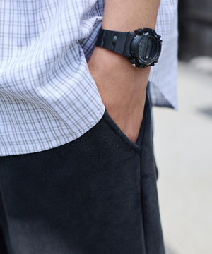 アシッドウォッシュグラフィックスウェットパンツ