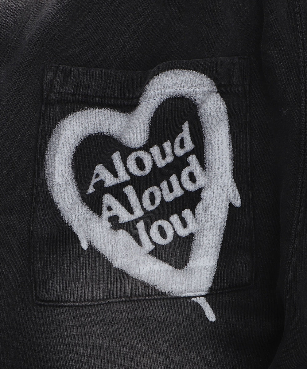 アシッドウォッシュグラフィックスウェットパンツ