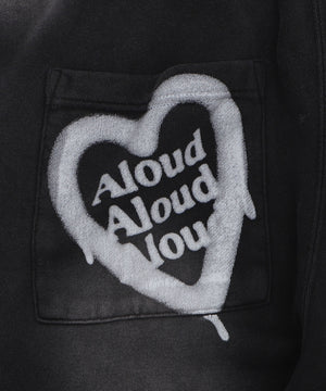 アシッドウォッシュグラフィックスウェットパンツ