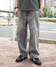 ルーズテーパードデニムパンツ/グレー モデル：180cm L着用