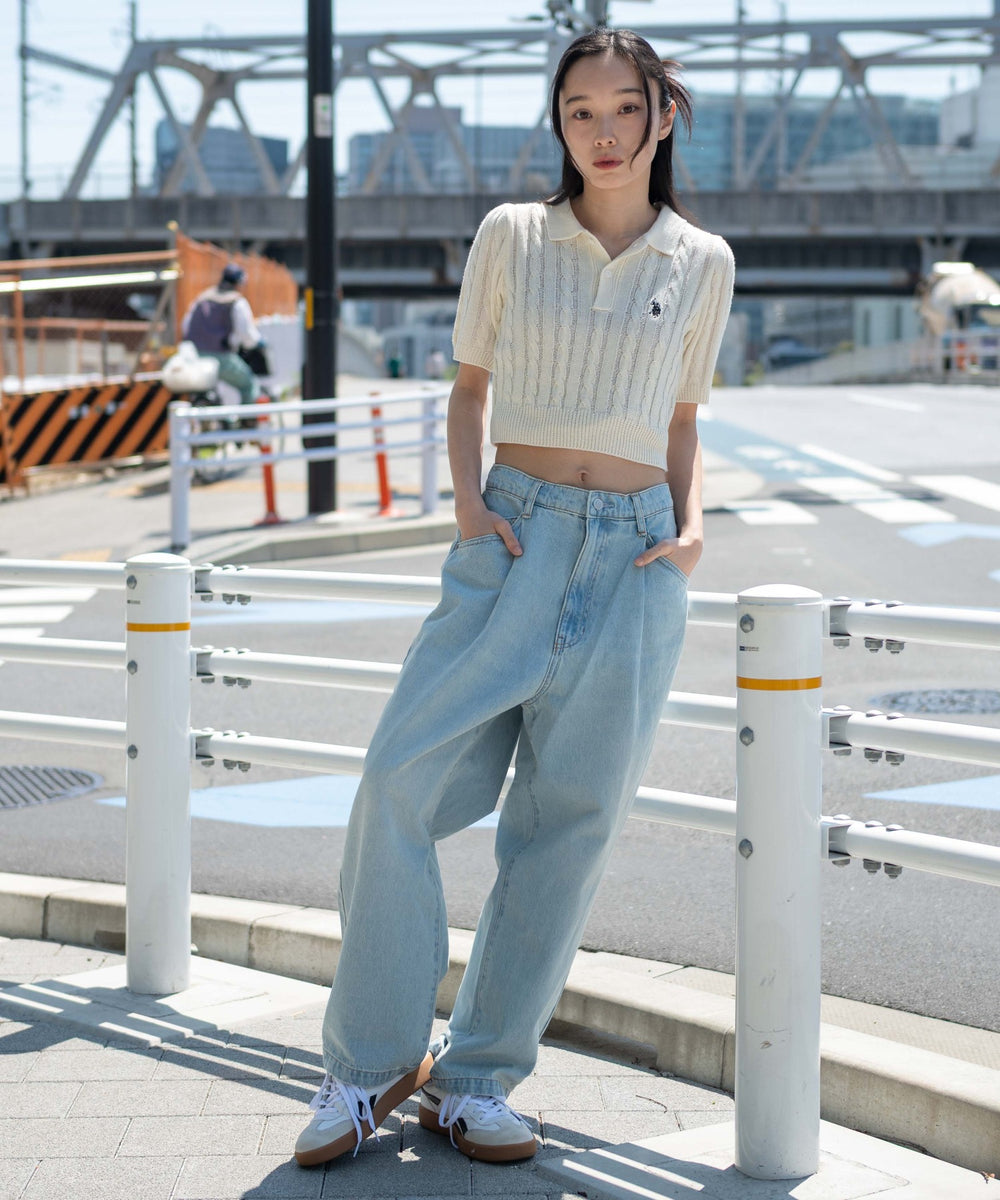 デニム淡 モデル：161cm S着用