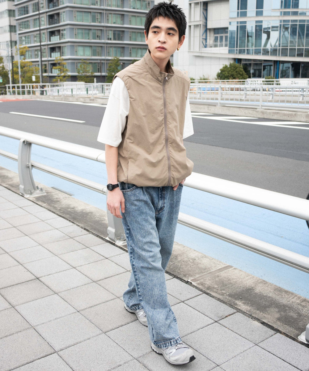 デニム中濃加工 モデル：180cm L着用