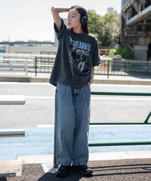 デニム中濃加工 モデル：161cm S着用