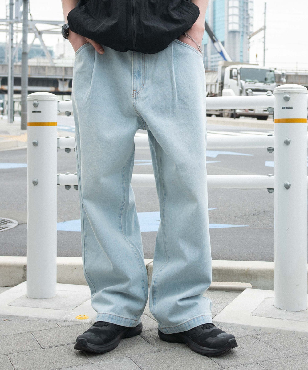 デニム淡 モデル：180cm L着用