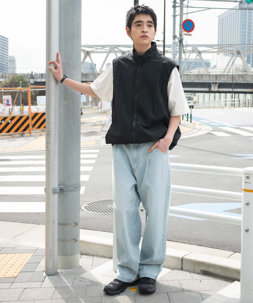 デニム淡 モデル：180cm L着用