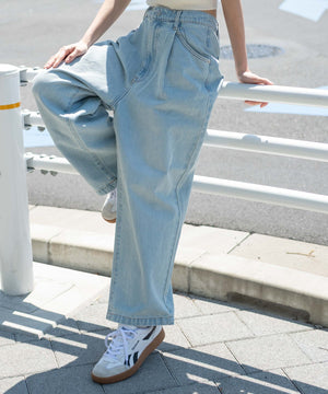 デニム淡 モデル：161cm S着用