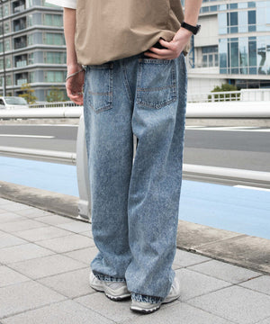 デニム中濃加工 モデル：180cm L着用