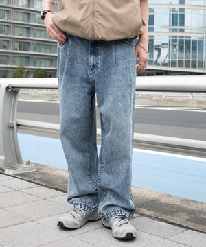 デニム中濃加工 モデル：180cm L着用