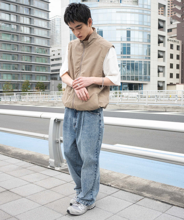 デニム中濃加工 モデル：180cm L着用