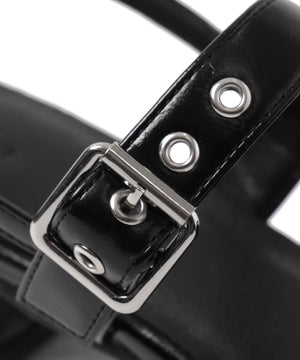 ダブルリボンポインテッドシューズ