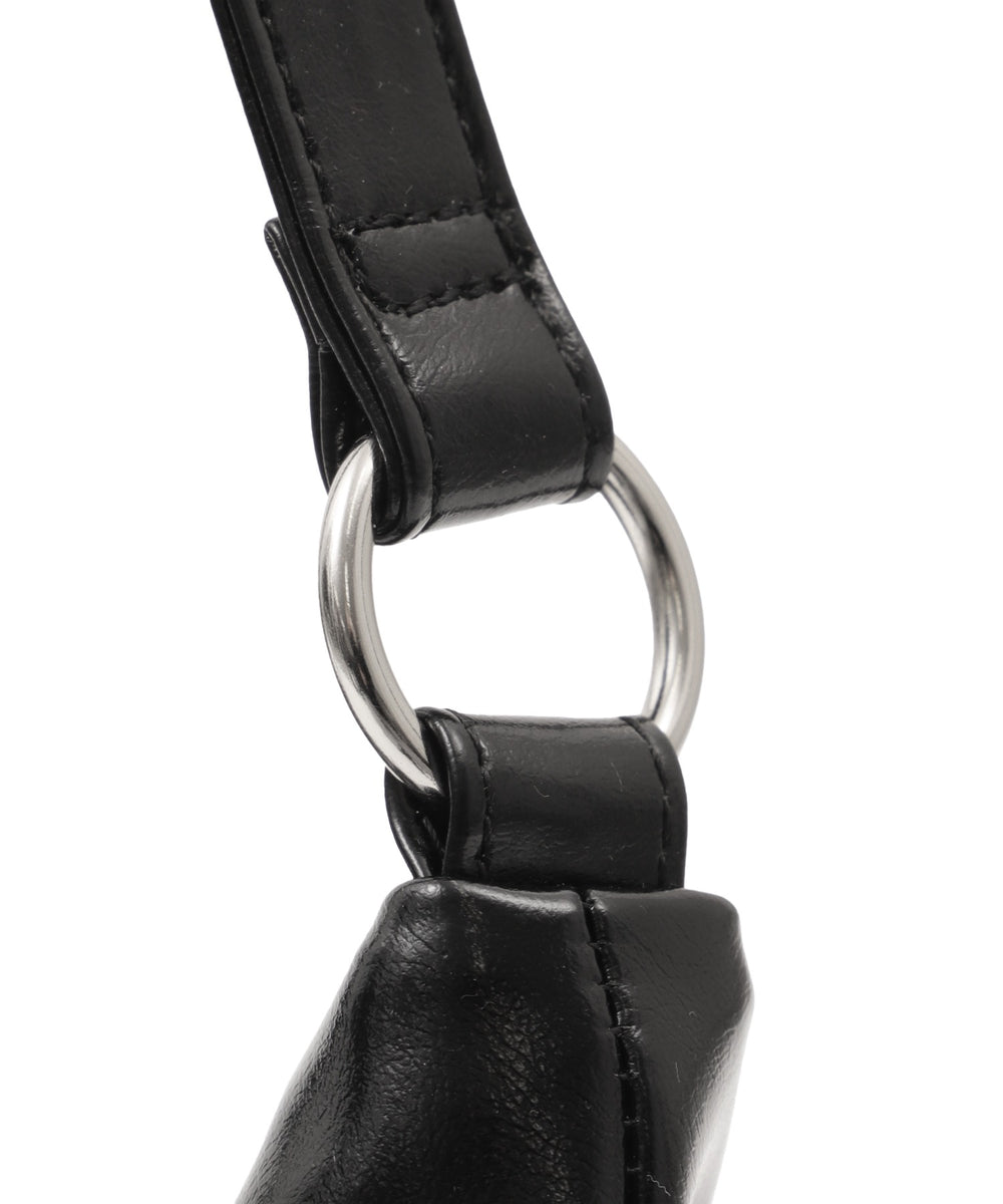 ギャザーリボンハーフムーンバッグ