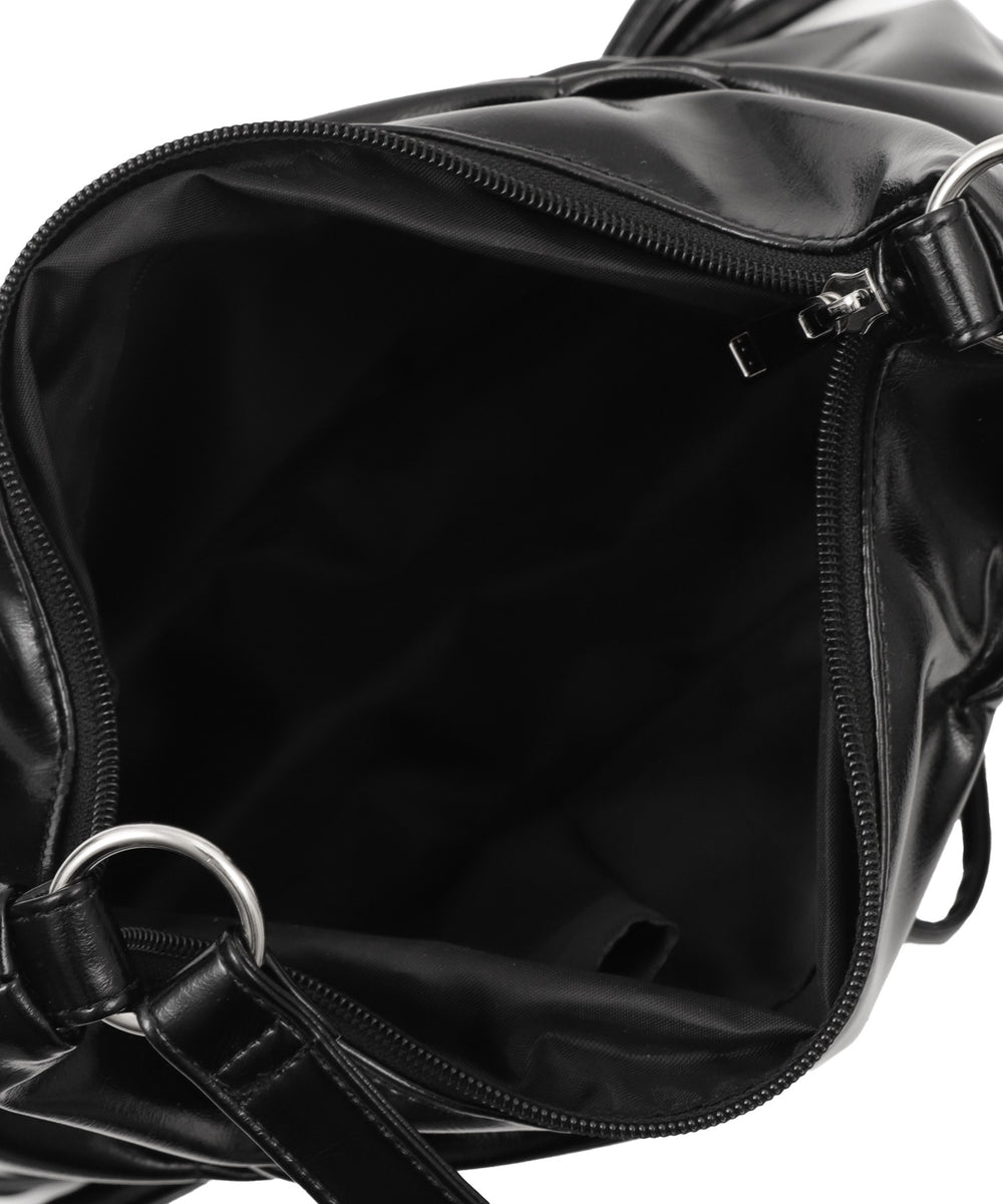 ギャザーリボンハーフムーンバッグ