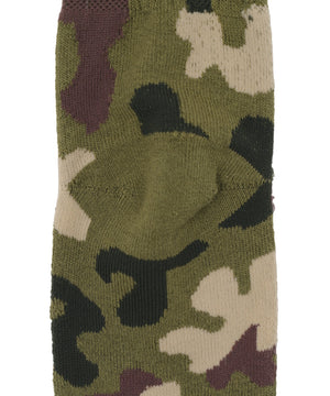 バック刺繍底パイルクルーソックス