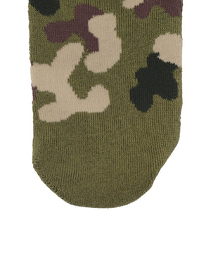 バック刺繍底パイルクルーソックス