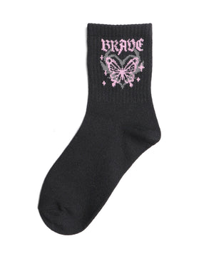 バタフライデザインソックス(23-25cm)