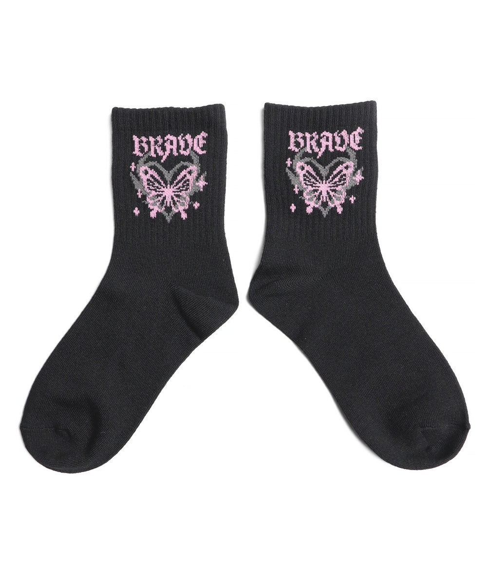 バタフライデザインソックス(23-25cm)